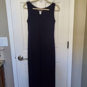 Alex Evenings Navy Maxi Dress Petite